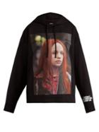 Matchesfashion.com Raf Simons - Christiane F. Photographic Print Hooded Sweatshirt - Womens - Black Print