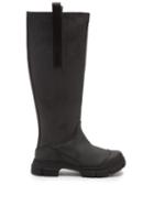 Matchesfashion.com Ganni - Chunky Recycled-rubber Knee-high Boots - Womens - Black