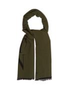 Valentino Logo-initialed Wool-blend Scarf