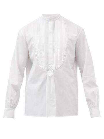 Sbline - Bib-front Cotton-poplin Shirt - Mens - White