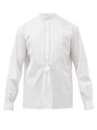 Sbline - Bib-front Cotton-poplin Shirt - Mens - White