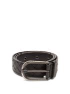 Matchesfashion.com Bottega Veneta - Intrecciato Leather Belt - Womens - Black
