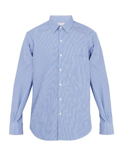 Matchesfashion.com Cobra S.c. - Legacy Striped Cotton Shirt - Mens - Blue Multi
