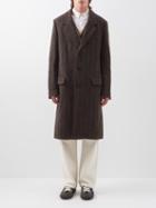 Isabel Marant - Fohel Pinstriped Cotton-blend Overcoat - Mens - Brown