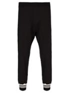 Matchesfashion.com Neil Barrett - Striped Cuff Track Pants - Mens - Black Multi