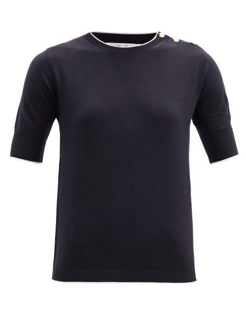 Matchesfashion.com Max Mara - Zircone Sweater - Womens - Navy