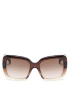Matchesfashion.com Celine Eyewear - Square Acetate Sunglasses - Womens - Brown