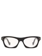 Matchesfashion.com Loewe - Engraved-logo Acetate Glasses - Womens - Black