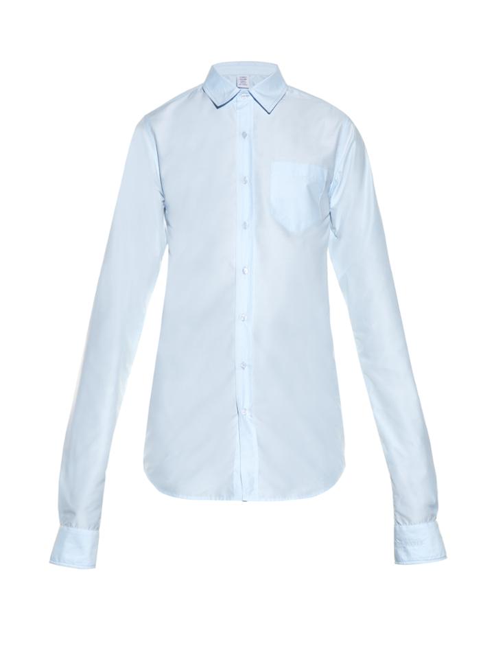 Vetements Extended-sleeve Slim-fit Shirt