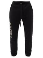 Amiri - Logo-appliqu Cotton-jersey Track Pants - Mens - Black