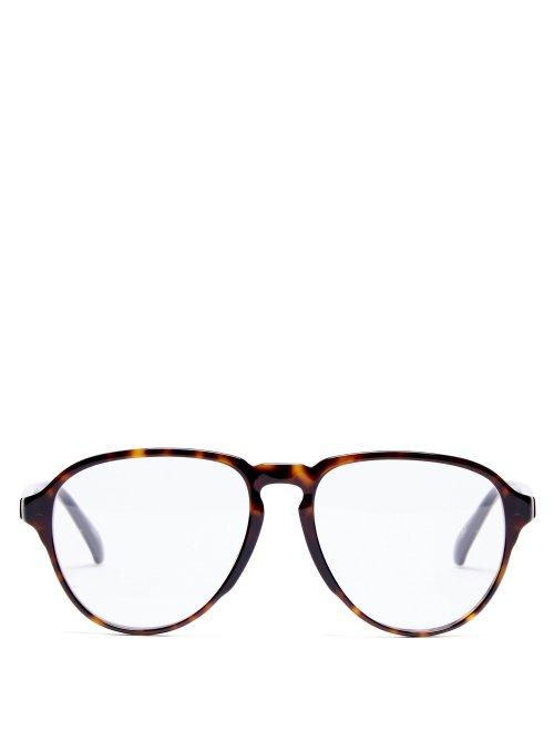 Matchesfashion.com Givenchy - Oversized Aviator Acetate Glasses - Womens - Tortoiseshell