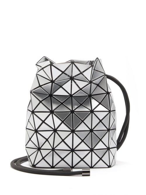 Bao Bao Issey Miyake - Wring Drawstring Metallic-pvc Bucket Bag - Womens - Silver
