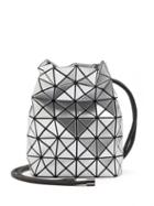 Bao Bao Issey Miyake - Wring Drawstring Metallic-pvc Bucket Bag - Womens - Silver