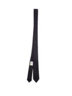 Matchesfashion.com Thom Browne - Chalk-stripe Wool-blend Flannel Tie - Mens - Navy