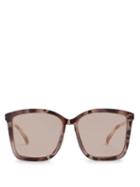 Matchesfashion.com Le Specs - It Ain't Baroque Square Frame Acetate Sunglasses - Womens - Tortoiseshell