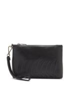 Matchesfashion.com Alexander Mcqueen - Ribcage-embossed Leather Pouch - Mens - Black