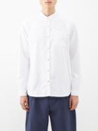 Oliver Spencer - Brecon Grandad-collar Organic-cotton Shirt - Mens - White