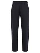 Matchesfashion.com Hope - Wind Mid Rise Straight Leg Trousers - Mens - Dark Blue
