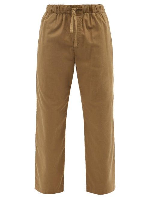 Tekla - Organic-cotton Pyjama Trousers - Mens - Khaki