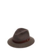 Matchesfashion.com Borsalino - Jones Felt Fedora Hat - Mens - Dark Grey