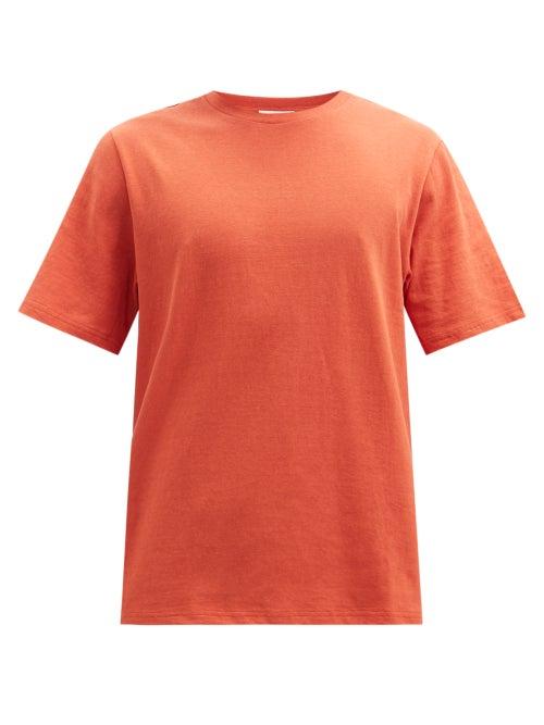 Matchesfashion.com Raey - Slubby Cotton-jersey T-shirt - Mens - Brown
