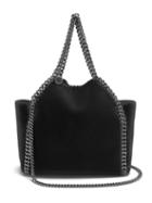 Matchesfashion.com Stella Mccartney - Falabella Mini Velvet Reversible Cross Body Bag - Womens - Black