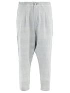 Matchesfashion.com 11.11 / Eleven Eleven - Hand-spun Cotton Trousers - Mens - Blue