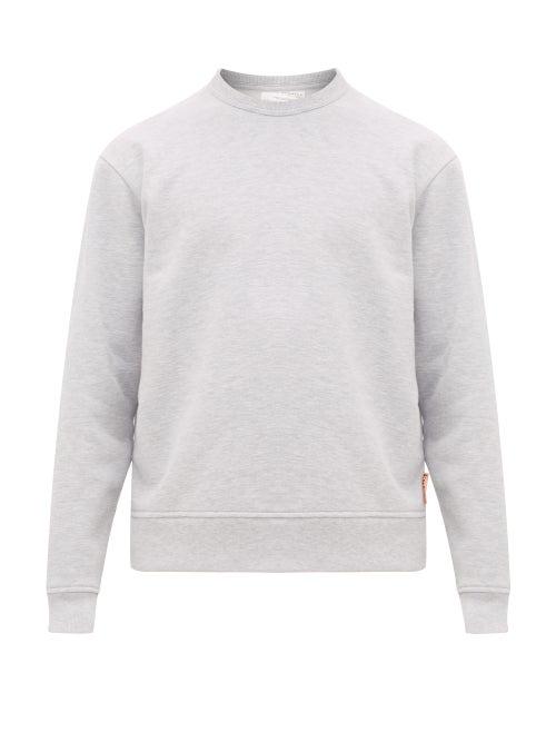 Matchesfashion.com Acne Studios - Fate Cotton-blend Sweatshirt - Mens - Light Grey