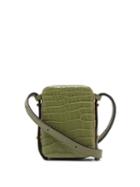 Matchesfashion.com Lutz Morris - Norman Crocodile-effect Leather Belt Bag - Mens - Green