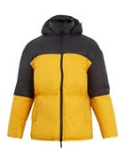 Matchesfashion.com Raey - Contrast Panel Quilted Down Jacket - Mens - Black Yellow