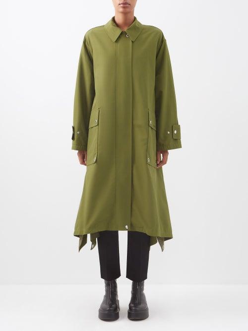 Burberry - Wingmore Oversized Cotton-blend Parka - Womens - Dark Green