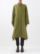 Burberry - Wingmore Oversized Cotton-blend Parka - Womens - Dark Green