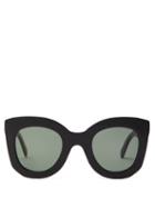 Matchesfashion.com Celine Eyewear - Oversized Round Acetate Sunglasses - Womens - Black