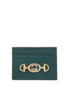 Matchesfashion.com Gucci - Zumi Grained Leather Cardholder - Womens - Green