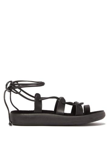 Matchesfashion.com Ancient Greek Sandals - Alcyone Wrap Around Leather Sandals - Womens - Black