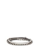 Matchesfashion.com Title Of Work - Sterling Silver Wraparound Bracelet - Mens - Silver