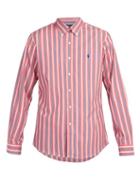 Matchesfashion.com Polo Ralph Lauren - Slim Fit Striped Cotton Poplin Shirt - Mens - Red Multi