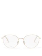 Celine Eyewear - Round Metal Glasses - Womens - Rose Gold
