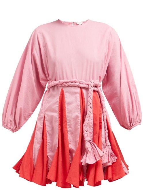 Matchesfashion.com Rhode Resort - Ella Cotton Dress - Womens - Pink