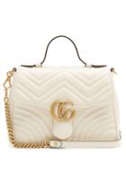 Matchesfashion.com Gucci - Gg Marmont Quilted Leather Shoulder Bag - Womens - White