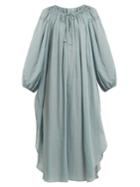 Loup Charmant Peasant Jour-chelle Trimmed Cottton-voile Dress