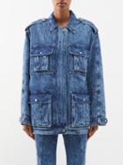 Isabel Marant - Volta Oversized Denim Jacket - Womens - Blue