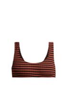 Matchesfashion.com Solid & Striped - The Elle Bikini Top - Womens - Black Red