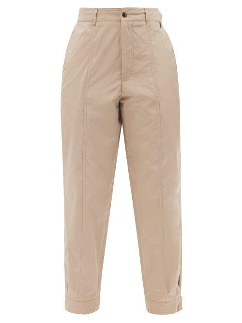 Bogner - Kim Pleated Button-cuff Taffeta Golf Trousers - Womens - Beige