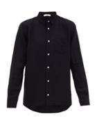 Matchesfashion.com Sfr - Hampus Crepe Shirt - Mens - Navy