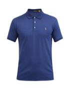 Matchesfashion.com Polo Ralph Lauren - Logo-embroidered Cotton-jersey Polo Shirt - Mens - Blue