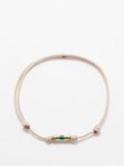 Luis Morais - Four-leaf Clover 14kt Gold Corded Bracelet - Mens - Taupe