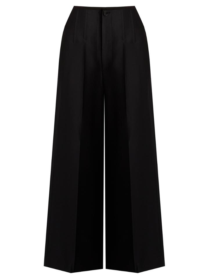 Joseph Brodie Wide-leg Cropped Satin Trousers