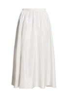 Matchesfashion.com The Row - Tilia Taffeta Midi Skirt - Womens - Ivory