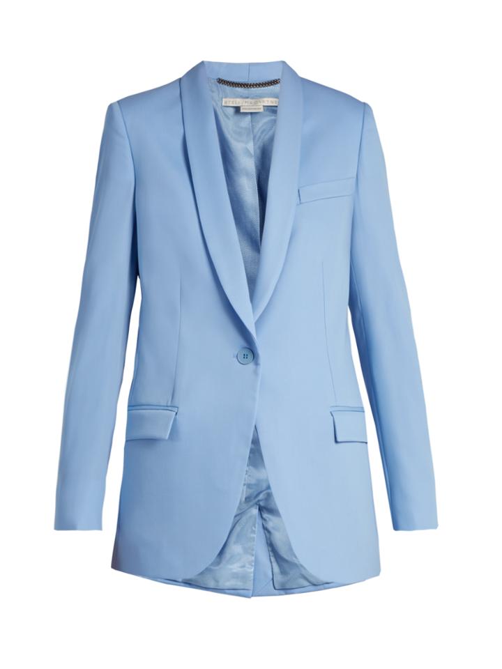 Stella Mccartney Rose Shawl-lapel Wool Blazer
